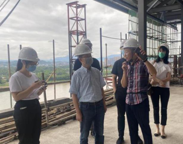 20206222137338840 J9直营集团集团辅导赴锦江嘉州宾馆视察施工 刷新项目